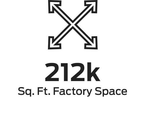 212k sq. ft. factory space