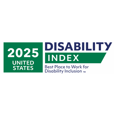 2025 United States Disability Index logo, Best Places to Work for Disability Inclusion