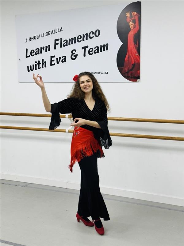 Destiny at flamenco class in spain