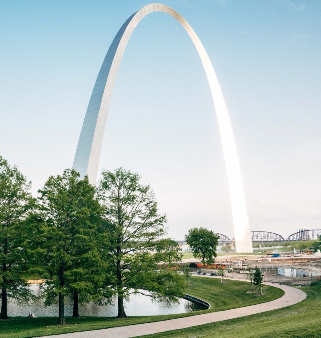 The Gateway Arch and the St. Louis skyline
