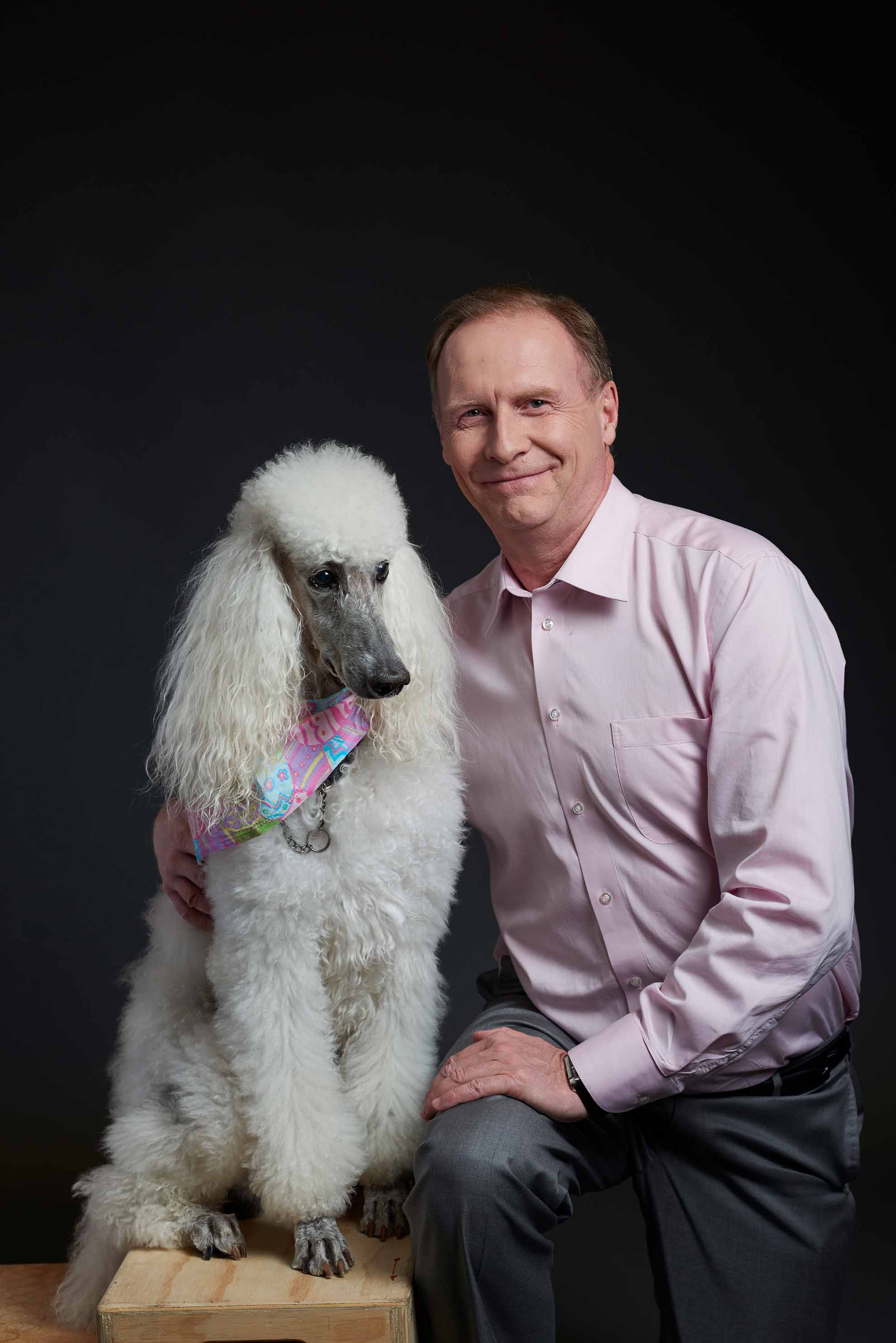 George with his dog