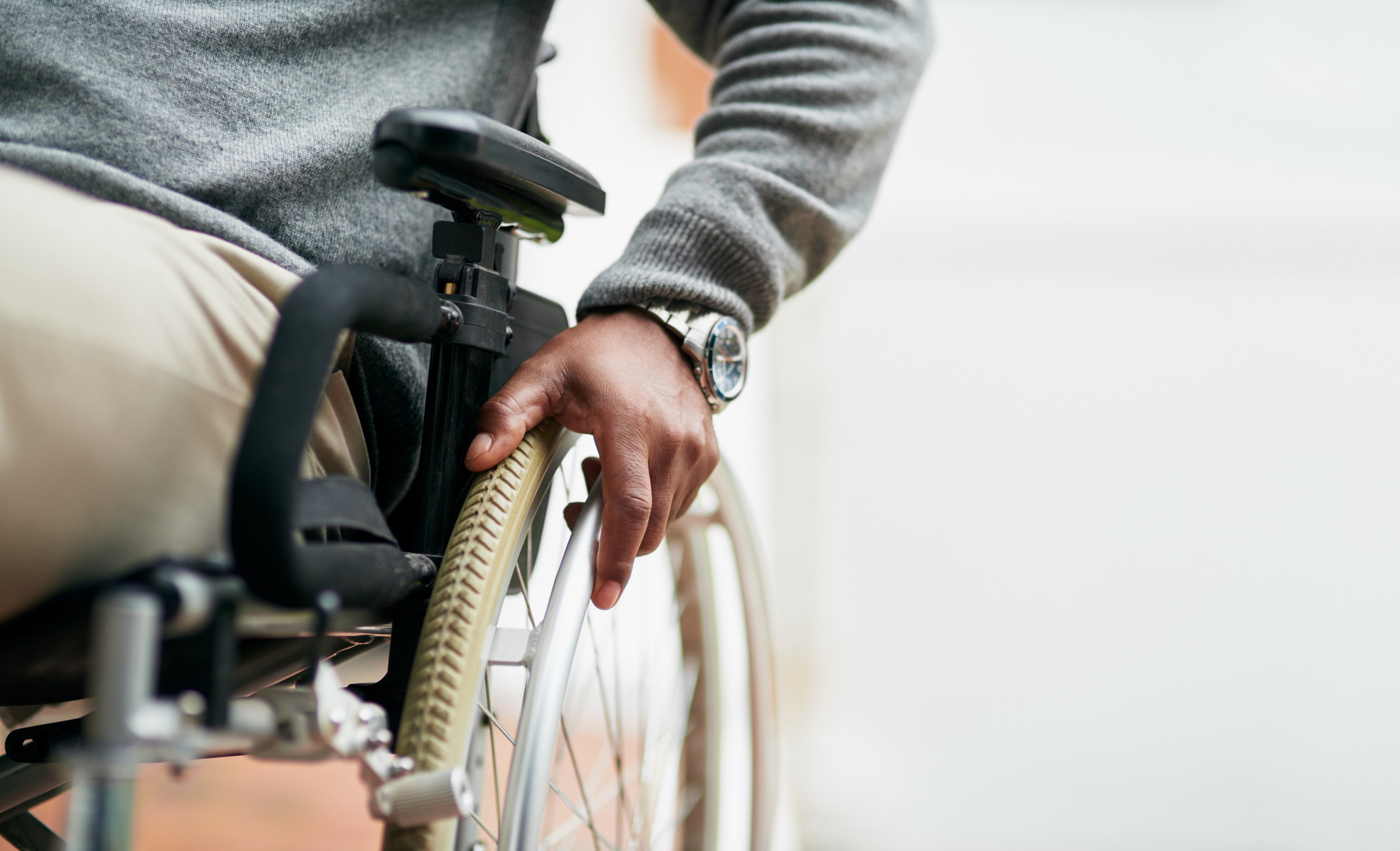 Picture of man in a wheelchair