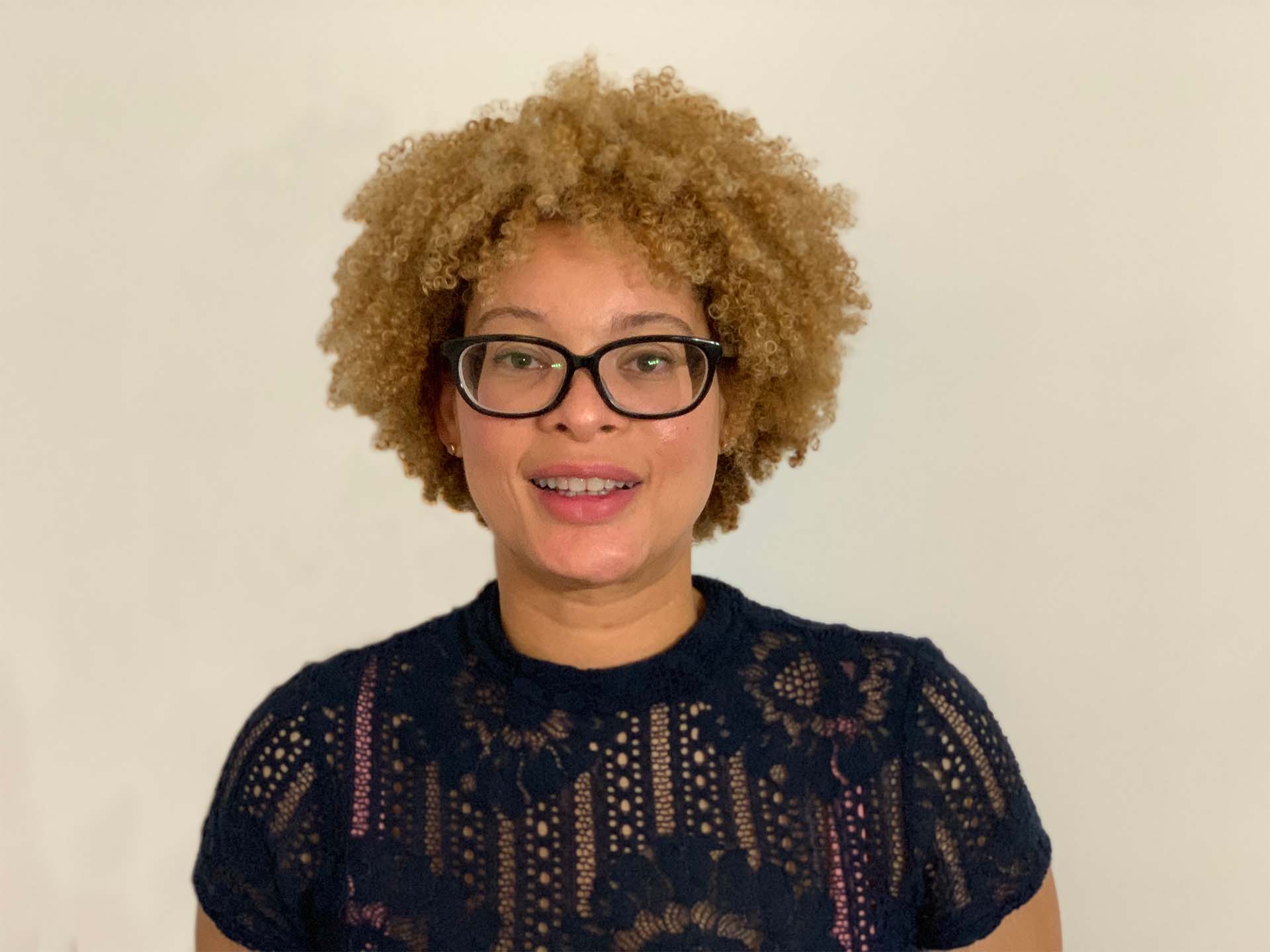Woman smiling for photo