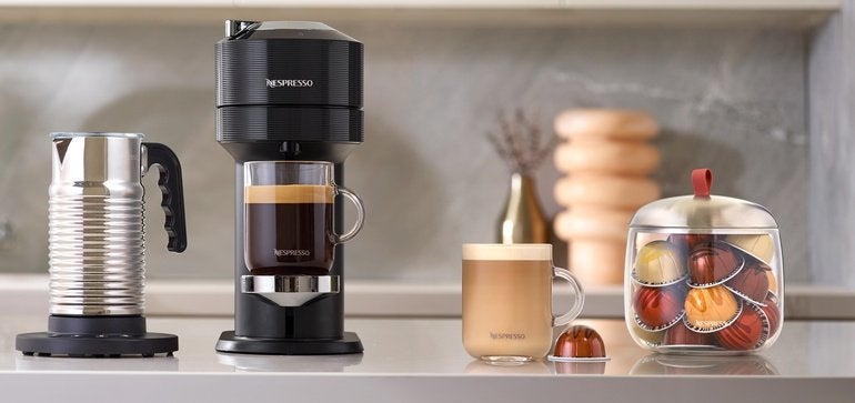 Nespresso machine and pods