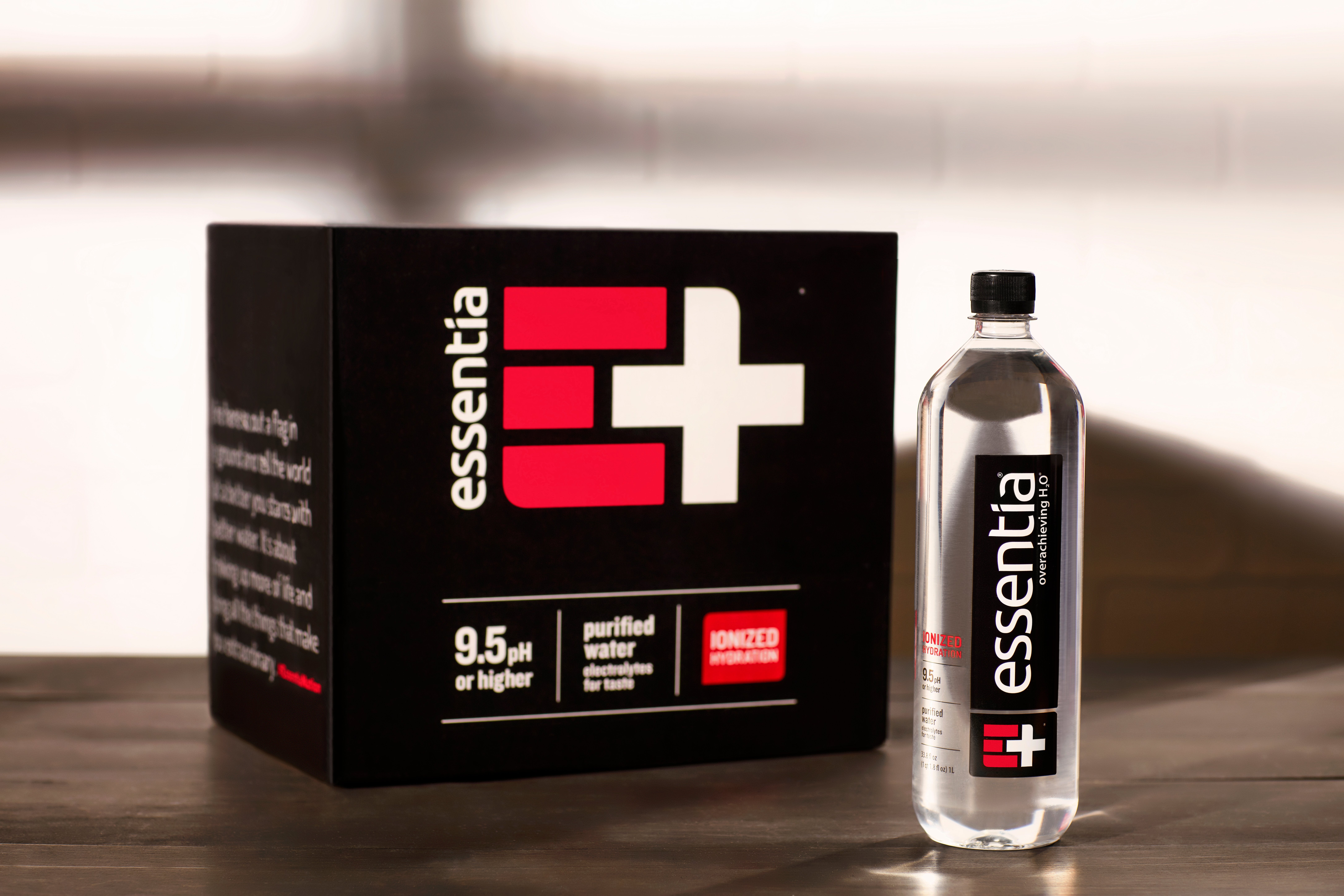 Bottle of Essentia water