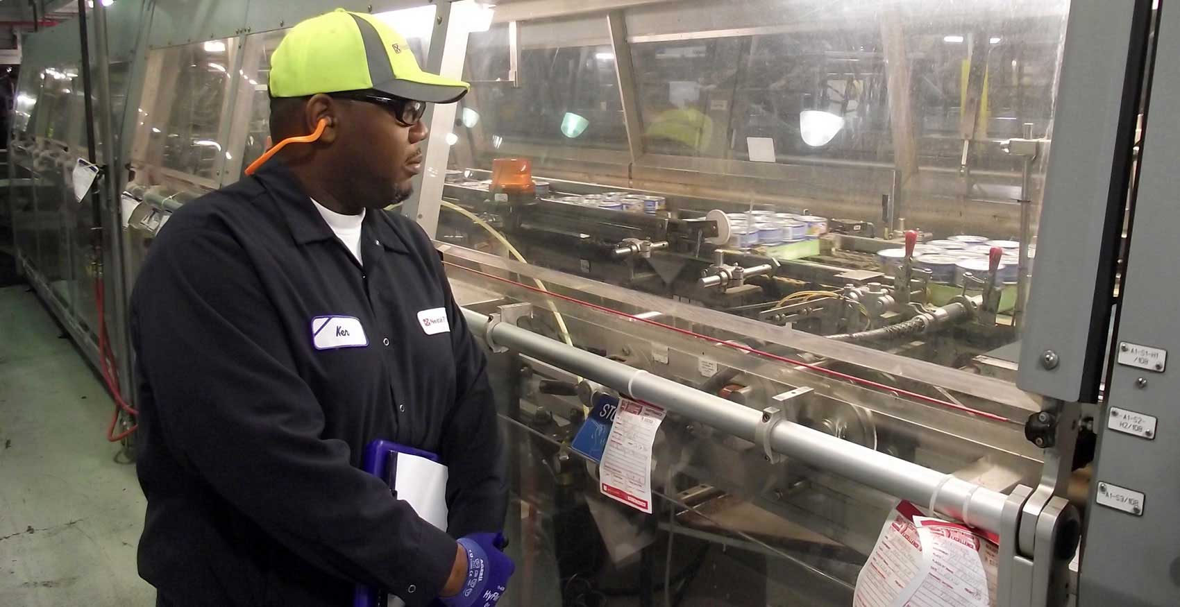 Man working in factory