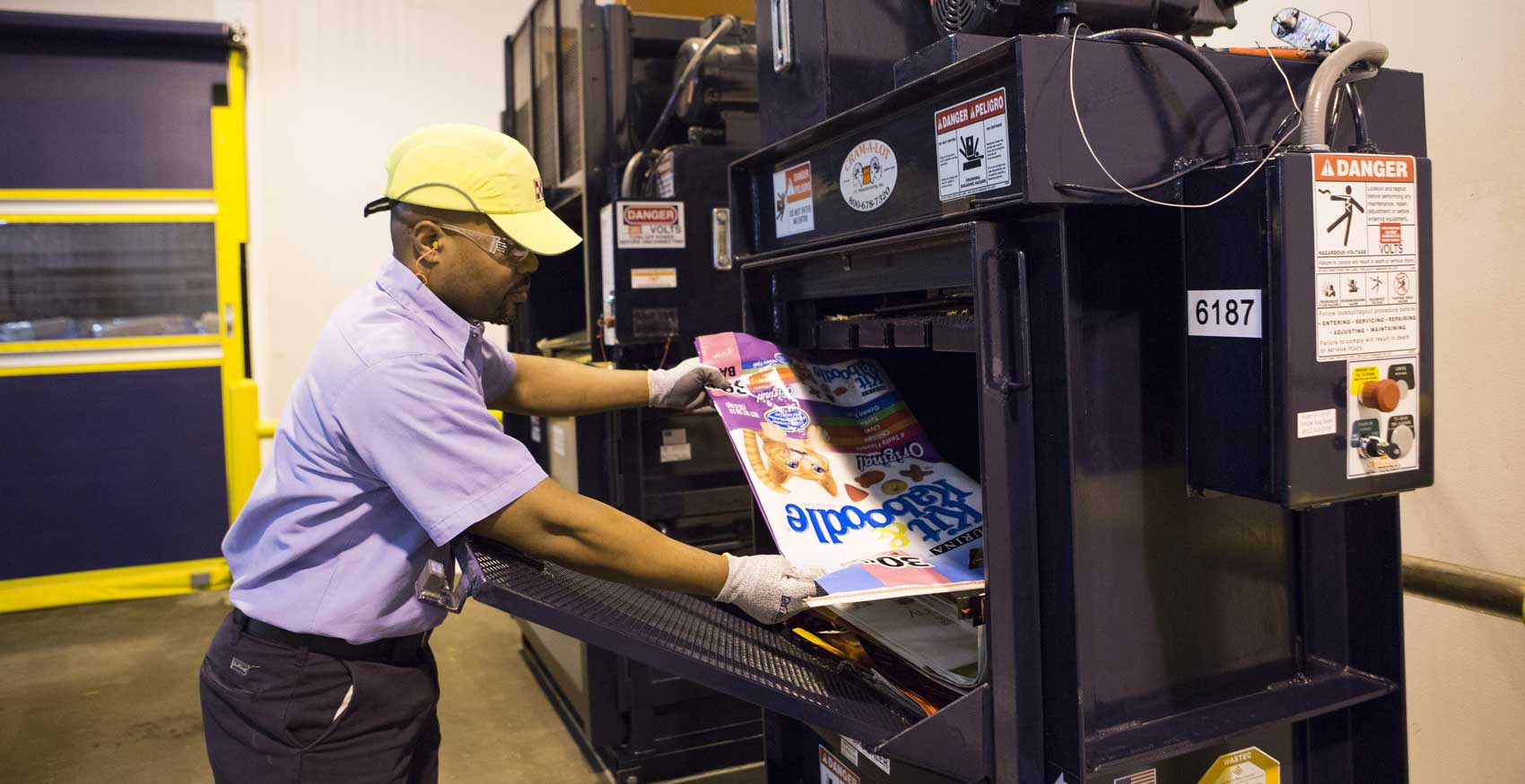 Man working on factory floor