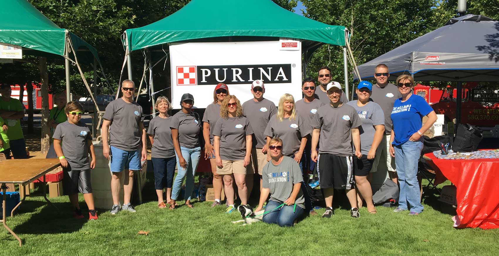 Group of associates volunteering