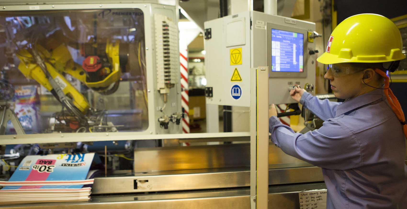 Person working on factory floor