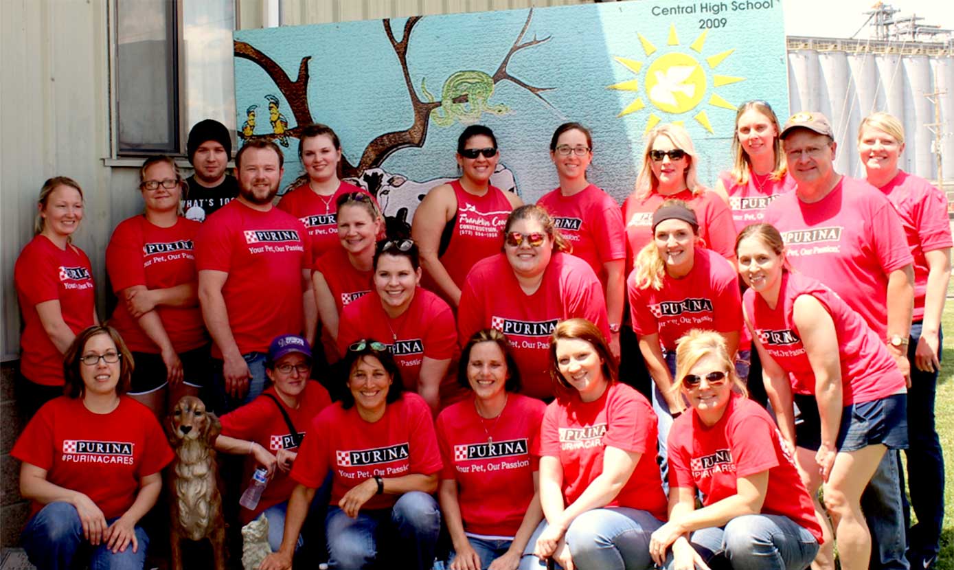St. Joseph employee team group photo