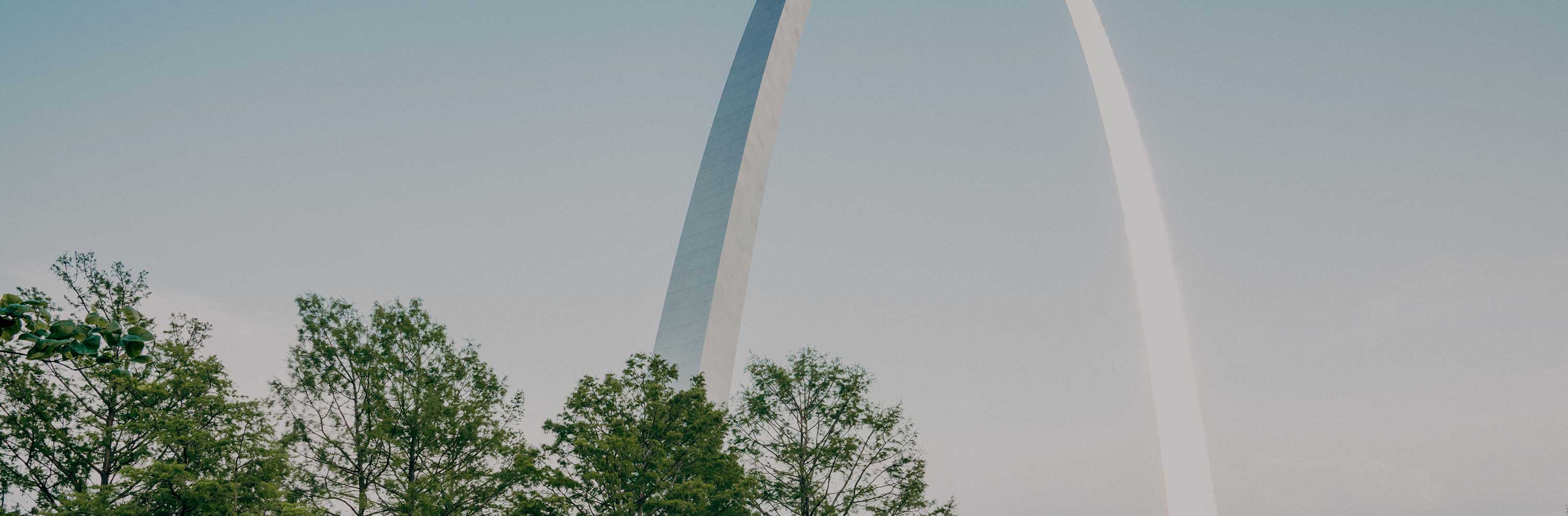 The arch in St. Louis