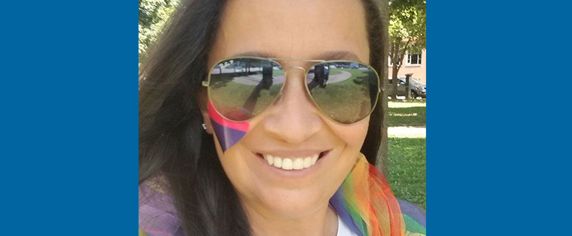 Nestle IT employee Maria taking a smiling selfie