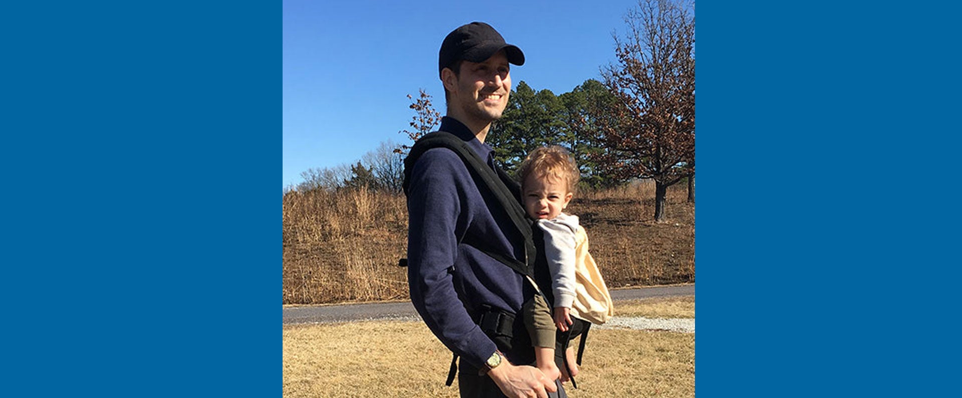 Nestle IT employee Shaul holding child