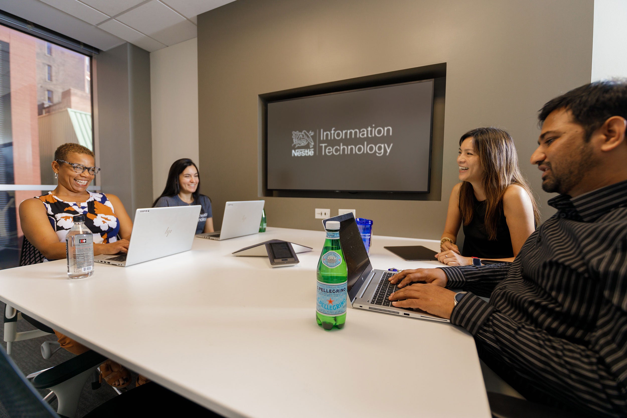 Group of associates at table