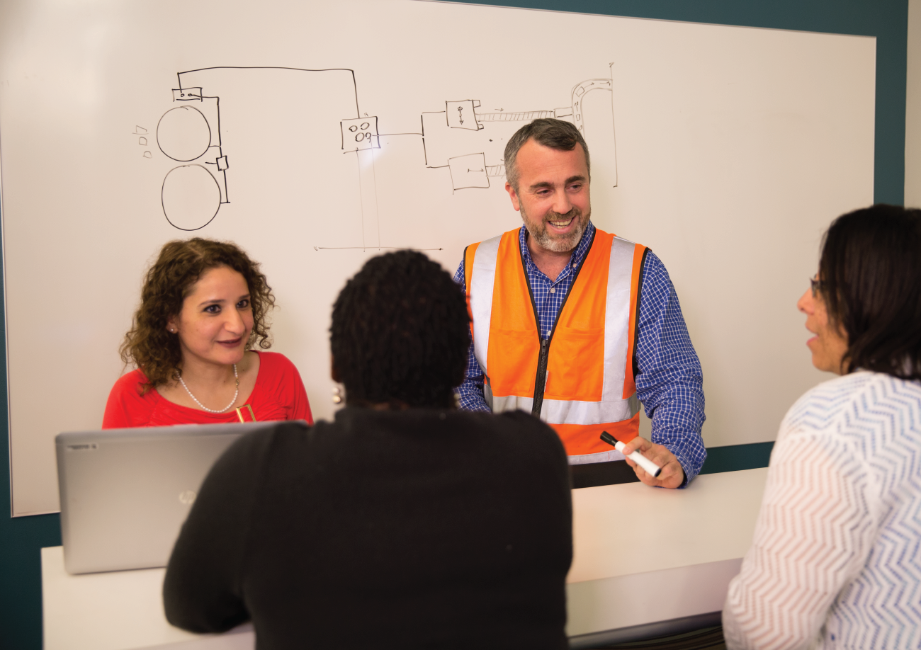 Team Members having meeting