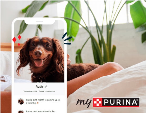 phone view of myPurina app