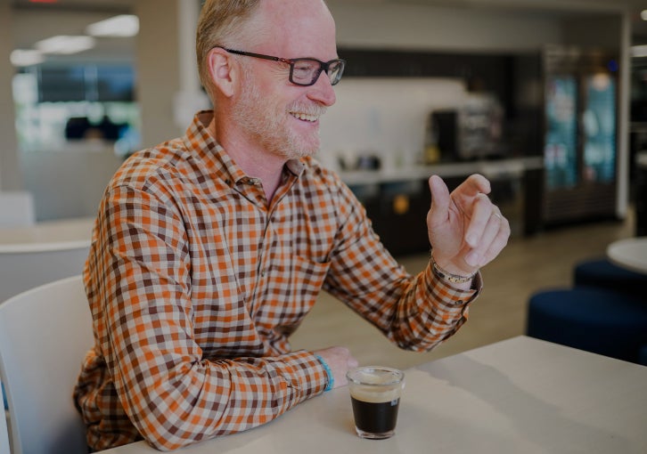 procurment employee smiling