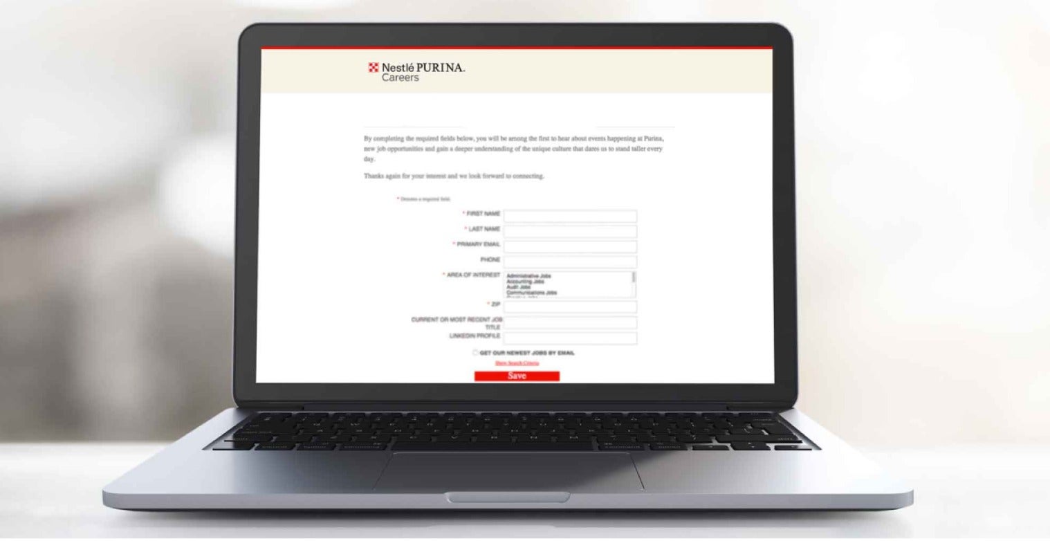 Purina E-offer to start the new job