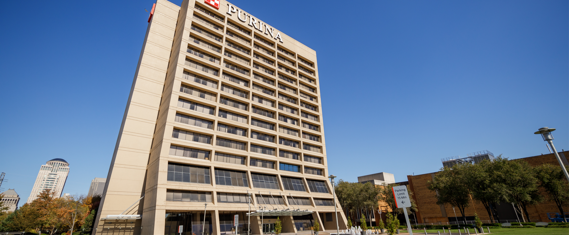 Nestlé Purina tower building in downtown Saint Louis, Missouri
