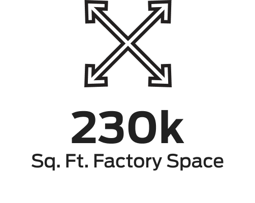 230k sq. ft. factory space