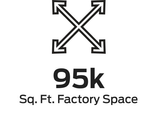 95k sq. ft. Factory Space