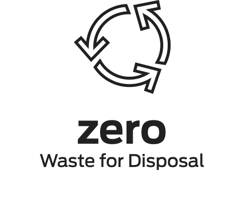 Zero waste for disposal