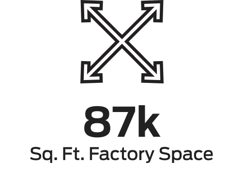 87k sq. ft. factory space