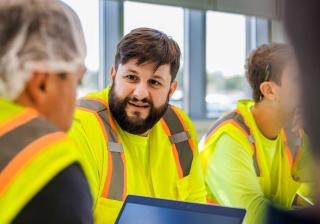 Nestle Glendale workers in a meeting
