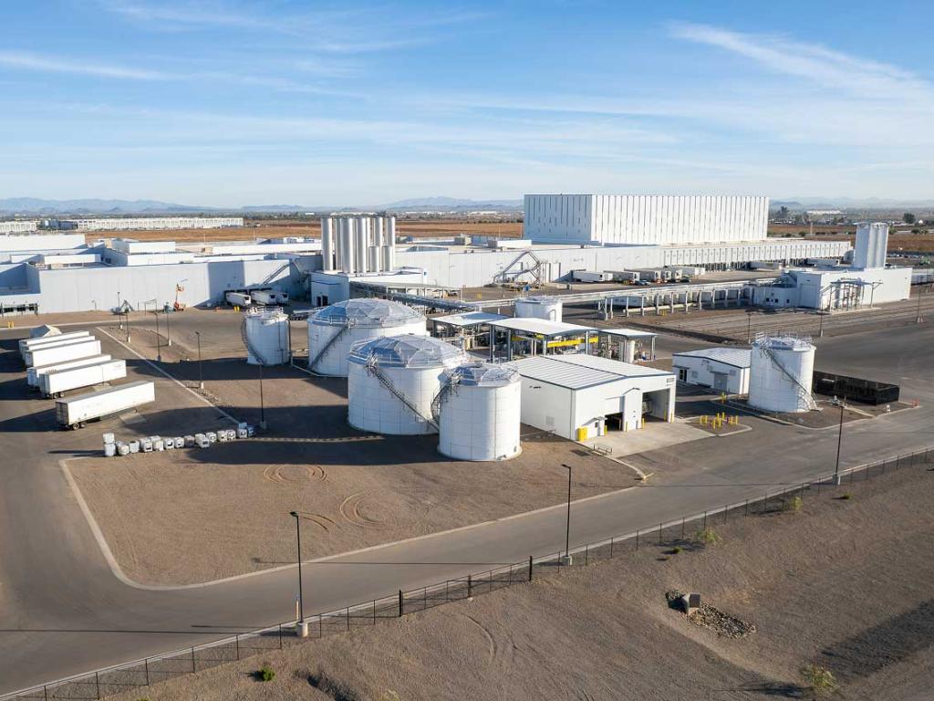 Aerial view of Nestle facility in Glendale