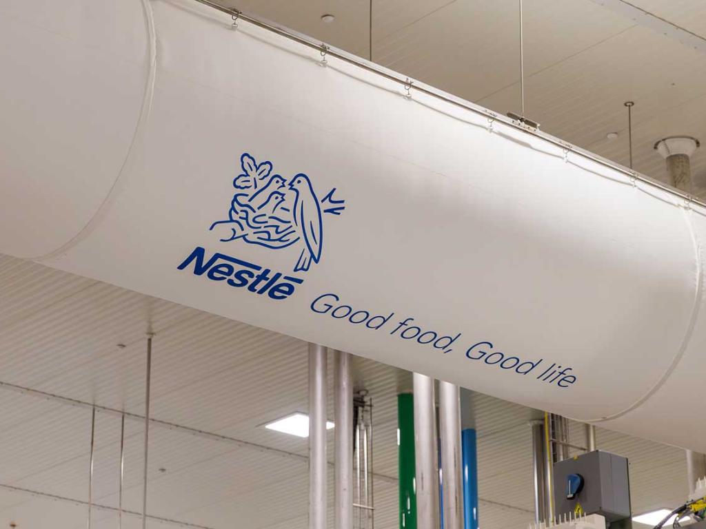 Nestle logo on air ducts