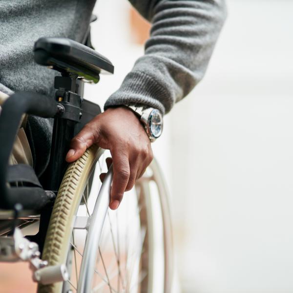 Picture of man in a wheelchair