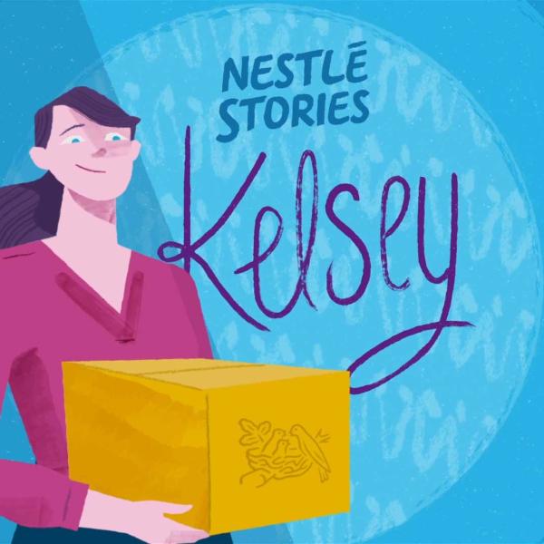 Illustration of a Nestlé employee
