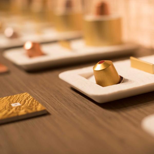 Nespresso pods with pamphlet