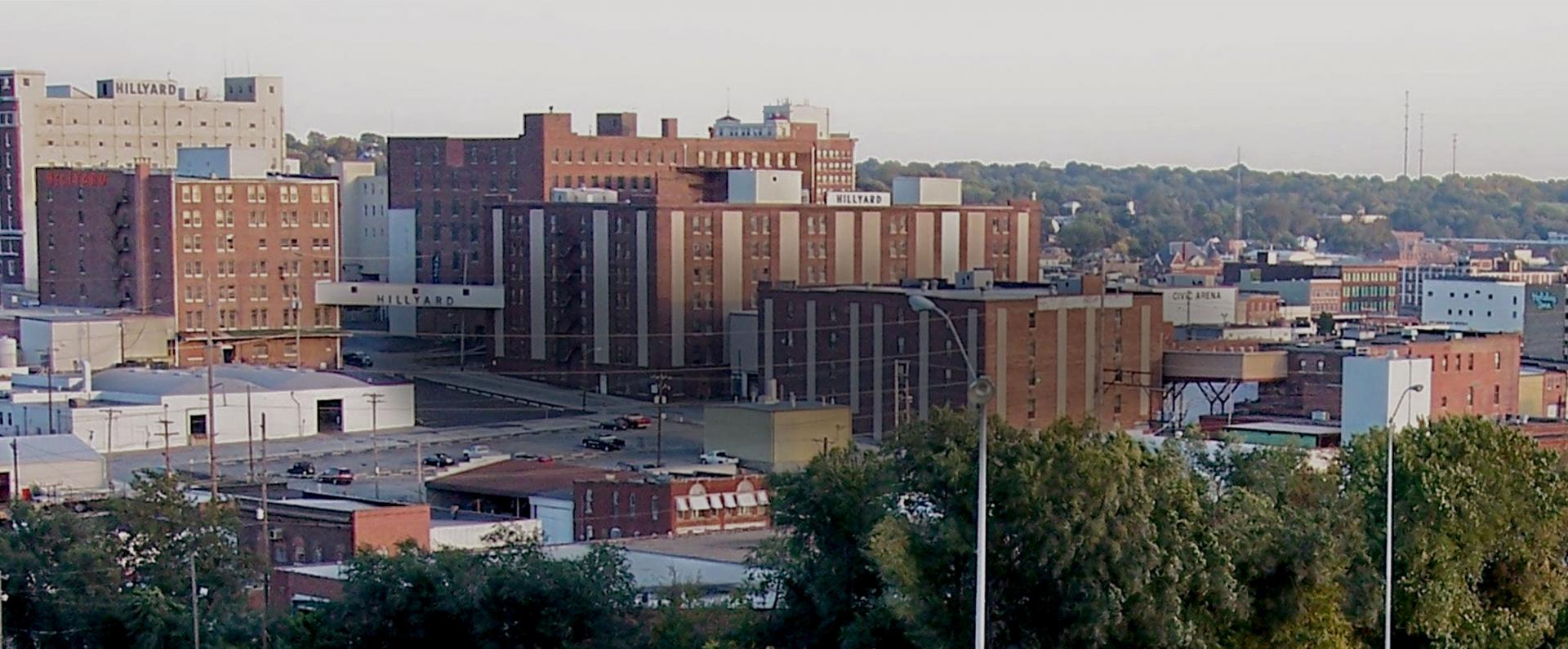 Aerial view of Saint Joseph, MO